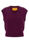 Guest In Residence Rib Vest In Purple