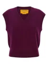 Guest In Residence Rib Vest In Purple