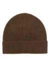 Guest In Residence Ribbed Beanie In Brown