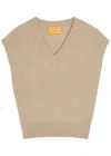 Guest In Residence Ribbed Cashmere Sweater In Neutral