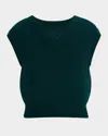 Guest In Residence Ribbed Cashmere Vest In Red
