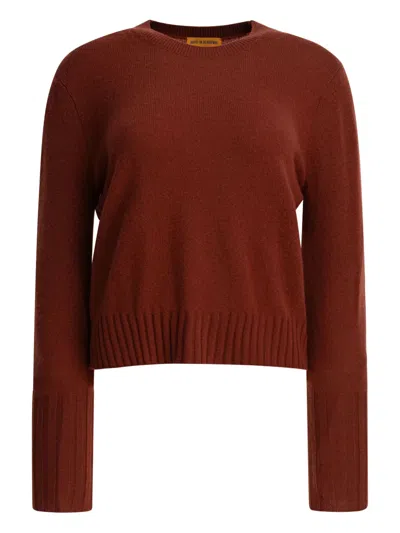 GUEST IN RESIDENCE RIBBED-CUFF SWEATER