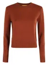Guest In Residence Shrunken Cashmere Crew Neck Sweater In Brown