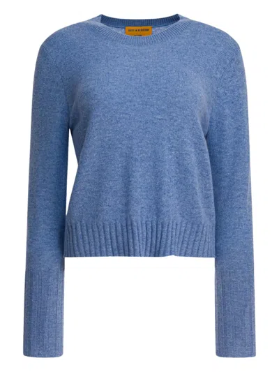 Guest In Residence Ribbed-hem Sweater In Blue