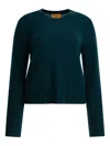 Guest In Residence Ribbed-hem Sweater In Green