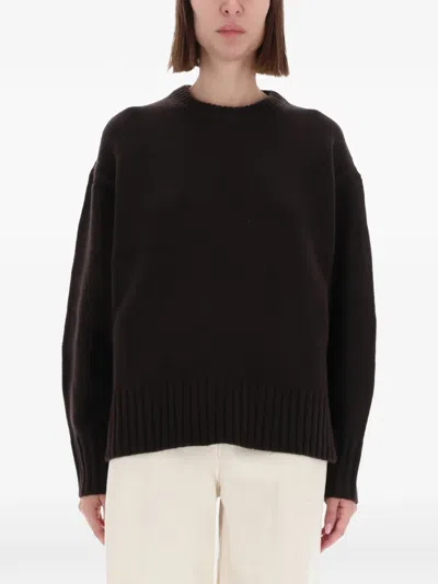 GUEST IN RESIDENCE RIBBED-TRIM SWEATER