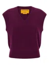Guest In Residence Rib Vest In Purple