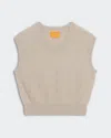 Guest In Residence Ribbed Vest In Neutral