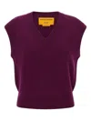 Guest In Residence Ribbed Vest In Purple