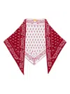 Guest In Residence The Wild Rag Patterned Cashmere Scarf In Multi