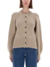 Guest In Residence "sculpted" Cardigan In Nude