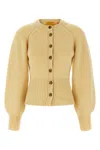 Guest In Residence Sculpted Cardigan In Yellow