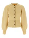 Guest In Residence Sculpted Cardigan In Yellow