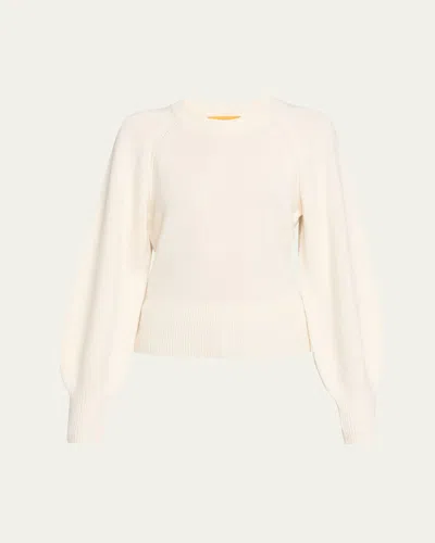 GUEST IN RESIDENCE SCULPTED CREWNECK CASHMERE SWEATER