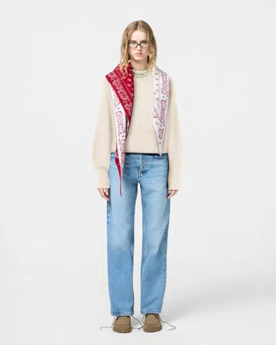 Guest In Residence Sculpted Crewneck Sweater In Cream In Neutral
