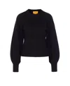 Guest In Residence Raglan-sleeve Cashmere Sweater In Black