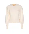 Guest In Residence Sculpted Sweater In White