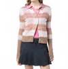Guest In Residence Shadow Plaid Cardigan In Taupe Combo In Multi
