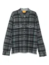 Guest In Residence Plaid Cashmere Work Shirt Black Combo In Black