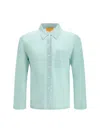 Guest In Residence Buttoned Chest-pocket Shirt In Blue