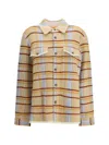 Guest In Residence Plaid Work Shirt And Blouse Yellow In Multi