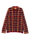 Guest In Residence Checked Cashmere Shirt In Red