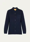 GUEST IN RESIDENCE SHOWTIME CASHMERE COLLARED BUTTON-FRONT SHIRT