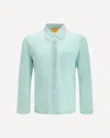 Guest In Residence Buttoned Chest-pocket Shirt In Blue
