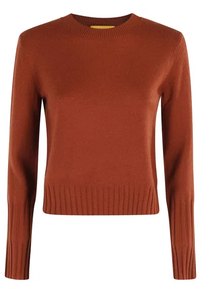 GUEST IN RESIDENCE SHRUNKEN CASHMERE CREW NECK SWEATER