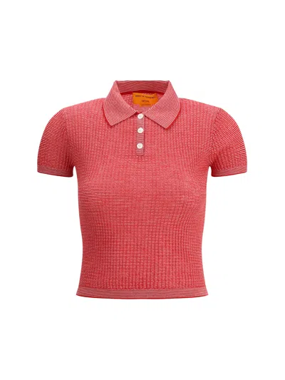 Guest In Residence Shrunken Cashmere Polo Women's Shirt In Multicolor