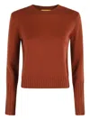 Guest In Residence Shrunken Cashmere Crew Neck Sweater In Brown