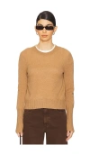 Guest In Residence Shrunken Crew Cashmere Sweater In Brown