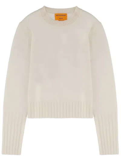 Guest In Residence Shrunken Crew Cashmere Sweater In Neutral