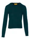 Guest In Residence Shrunken Cashmere Crewneck Sweater In Blue