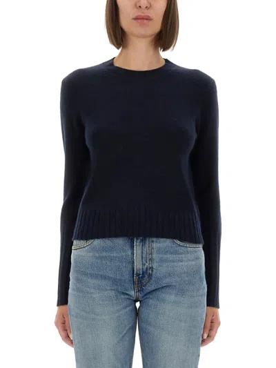 Guest In Residence Shrunken Crew Jersey In Blue