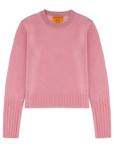 Guest In Residence Shrunken Crew Jersey In Pink