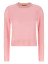 Guest In Residence Shrunken Crew-neck Sweater In Pink