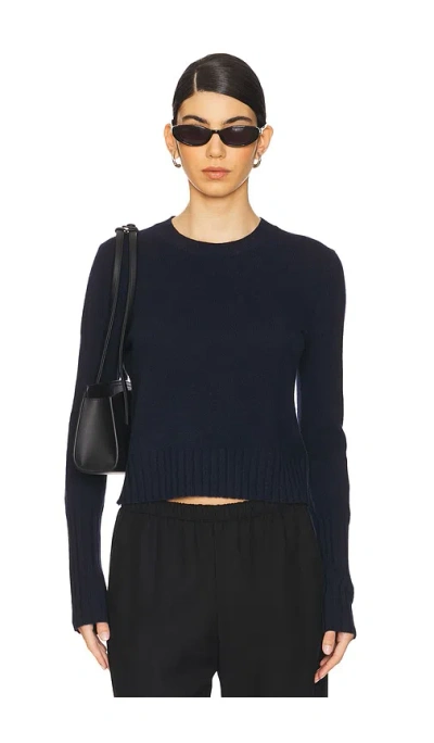 Guest In Residence Shrunken Crew Sweater In Blue