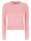 Guest In Residence 'shrunken Crew' Sweater In Pink