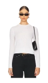 Guest In Residence Shrunken Pointelle Crew Cashmere Sweater In Cream
