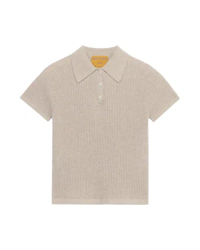 Guest In Residence Shrunken Polo In Cashmere Taupe