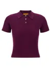 Guest In Residence Shrunken Cashmere Polo Top In Gold