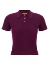 Guest In Residence 'shrunken' Polo Shirt In Purple