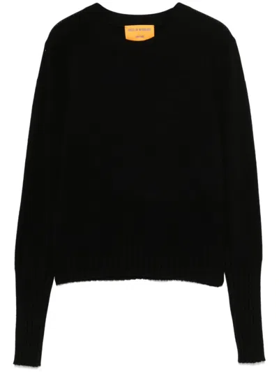 Guest In Residence Shrunken Sweater In Black