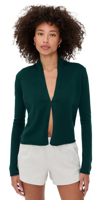 Guest In Residence Stealth Cashmere Cardigan In Black