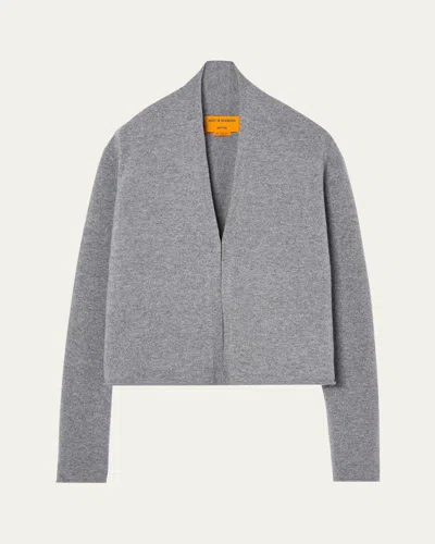 Guest In Residence Stealth Cashmere Multicolor Cardigan In Heather Grey Hgr