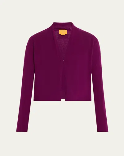 Guest In Residence Stealth Cashmere Multicolor Cardigan In Purple