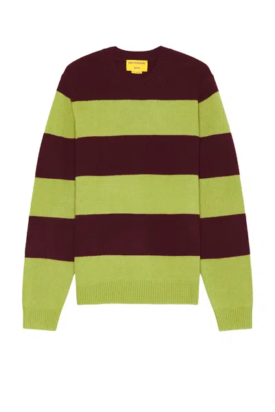 Guest In Residence Stripe Crew In Maplst Matcha/plum S