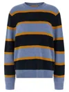 Guest In Residence Stripe Crew Sweater In Multi