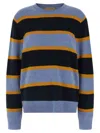 Guest In Residence Stripe Crew Sweater In Multi